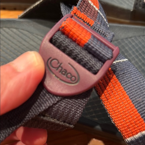 Chaco Women's Sandals - Black with Red and Orange Straps - Picture 2 of 7